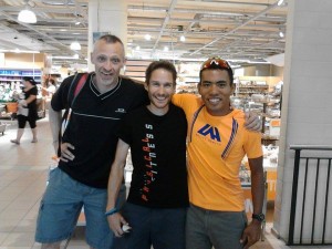 With local athletes and friends Marcel and Marcus  