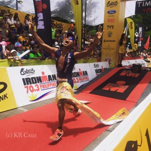Kristine Rachel Cruz Finish line